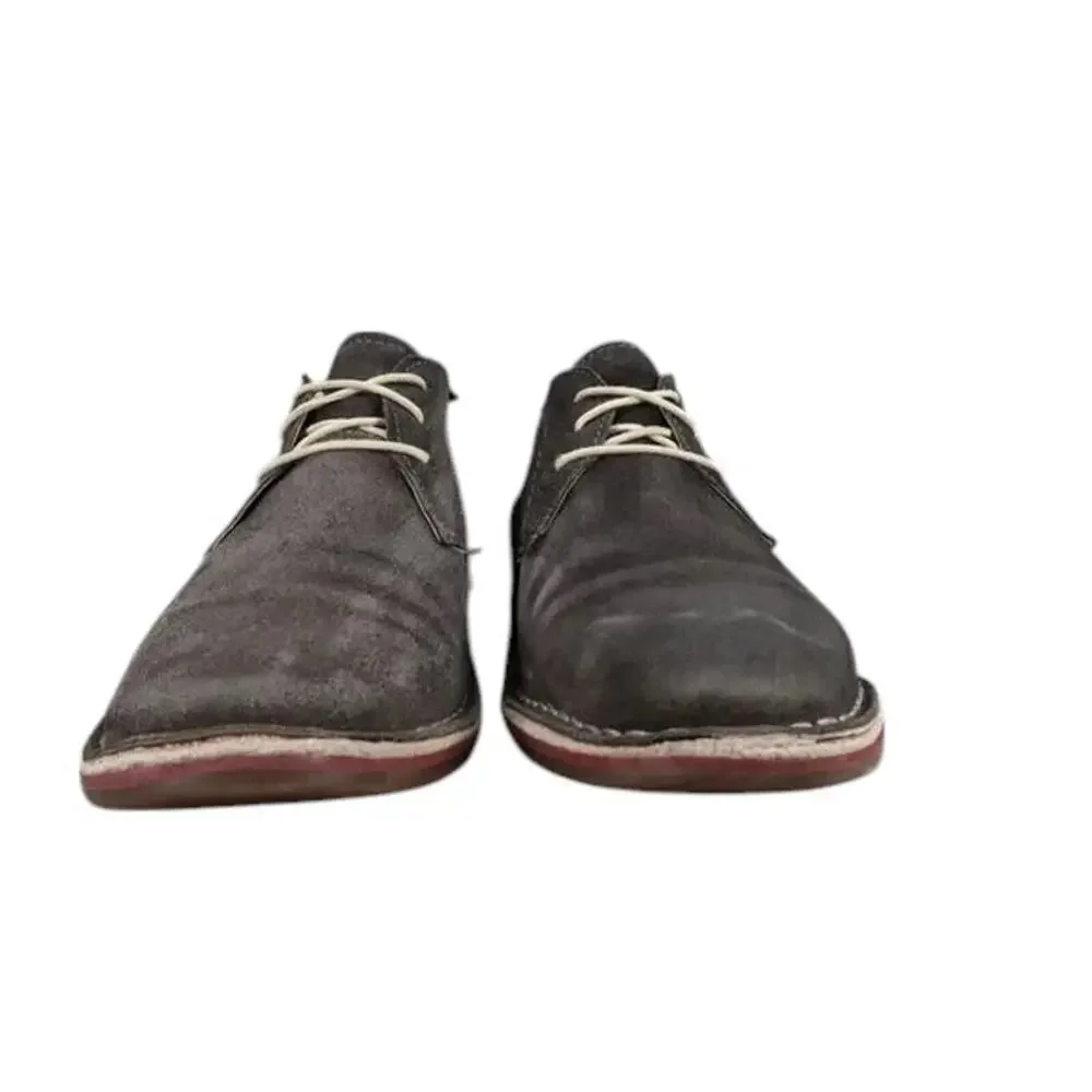 Kenneth Cole Shoes Mens 10 Oxford Desert Boot Classic Suede Dress Comfort Grey